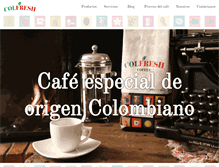 Tablet Screenshot of colfreshcoffee.com